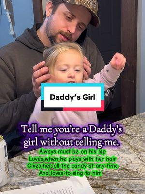 Daddy’s girl for sure! #daddysgirl #dad #toddlergirl #dadsgirl 