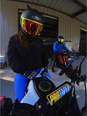 How we spent #newyears day. Just two kids from #conroe @Michael Cole #motorcycle #motivation #couplegoals #motorbike #grom #gromtok #gromsquad #hondagrom #bike #bikelife #minimoto 