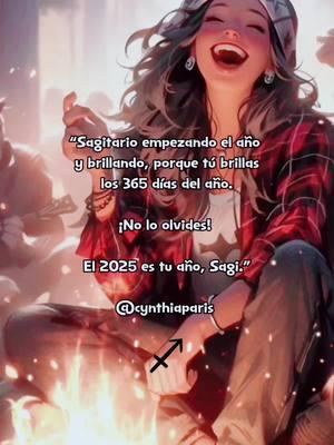 ¡Que este año esté lleno de luz y éxito para ti, querido Sagitario! ♐️ #cynthiaparis #sagitario 