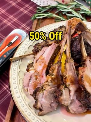 New year new aura! Let’s roast this juicy lamb chop in 2025 new year. ThermoPro TempSpike Plus’s 600-ft-Bluetooth range allows every BBQ fan to track the temp anywhere in the house. Limited-time Sale: Get one before it is out of stock and upgrade your BBQ game or gift one for your foodie friend! #thermopro #tempspike #buythermopro #barbecueutensil #giftidea #holidaygift#TikTokShopHolidayHaul #newyearspecial #CookLikeAPro #BBQHacks #newyeardeals #meatthermometer#newyearnewaura#TikTokShopYearEndSale #2025newyear