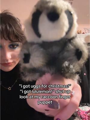 i love him sm he needs a name #christmas #christmas2024 #christmashaul #shutuplookatmy #christmashaul2024 #raccoon #raccoonlover #oddity #trinkets #trend 