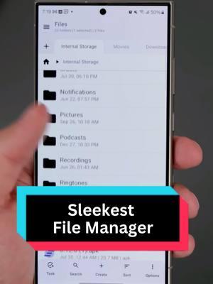 Sleekest File Manager #androidapps #foryoupage #androidhacks #fyppppppppppppppppppppppp #samsung  #techtok #titokexplore