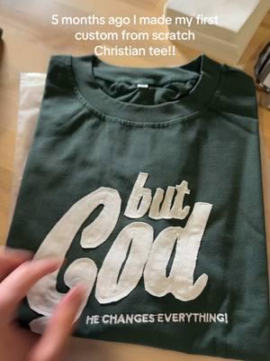 BUT GOD!! Premium 100% cotton with fabric lettering sewn on!  #christianclothing #TikTokShop #mentalhealthmatters 