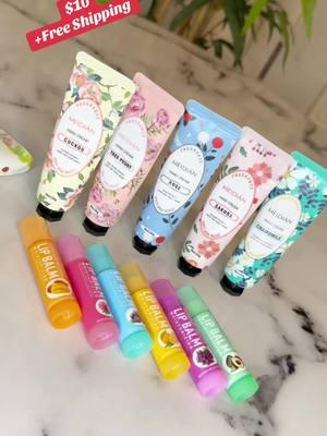 11pcs scented hand cream, fruity lipstick to improve hand and lip dryness, small package, easy to carry, various flavors#lipbalmset #lipcare #handcream #dryhands #skincare #lipcare #winterfashion #wintermusthaves #fyp #gift##afghan #خشكي_دست