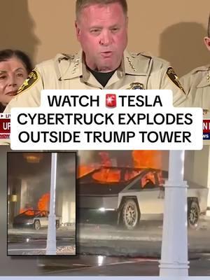 Officials revealed video of the Tesla Cybertruck that exploded outside of Trump Tower in Las Vegas.  #tesla #teslacybertruck #trump 