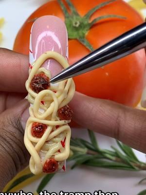 The 3D Spaghetti Nails🍝😱Lady and the Tramp nails by @PolishedByKimmie✨ using our products!❤️ ✨ use “KIMMIE” at checkout to save 💰  Products used:: 🍝3D Trippy Gels: ⁣ •Gingerbread baddie⁣ •Red ⁣ •Yellow ⁣ 🍝𝐆𝐞𝐥 𝐂𝐨𝐥𝐨𝐫𝐬:⁣ •Spell on you ⁣ •It’s a me!⁣ •Hello Sidney ⁣ •Sinister ⁣ •Santy claws ⁣ •Bare it all⁣ •I’m sprung ⁣ •Reindeer games ⁣ •Slip & slide ⁣ •Terracotta⁣ •White out ⁣ 🍝𝐋𝐢𝐧𝐞𝐫 𝐆𝐞𝐥𝐬:⁣ •Baddest black ⁣ •Oops I did it again⁣ ❤️Brown shading gel ⁣ 🍝𝐁𝐫𝐮𝐬𝐡𝐞𝐬 𝐚𝐧𝐝 𝐭𝐨𝐨𝐥𝐬:⁣ •Deadly detailer brushes 12 & 9 mm⁣ •3D carving tool ⁣ •Dream liner brush 5mm⁣ ⁣ #disneynails #3dnailart #nailzbydevshop #nailzbydev #ladyandthetramp #nailart #nailsart #nailartist #nails #naildesigns #90snails 