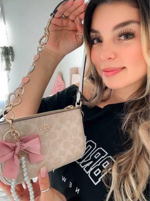 Accessorize my @Coach purse with me!🎀✨ I’m literally obsessed with this purse. #accessorizeyourlife #coachnolita19 #imobsessed #coquette #coquetteaesthetic 