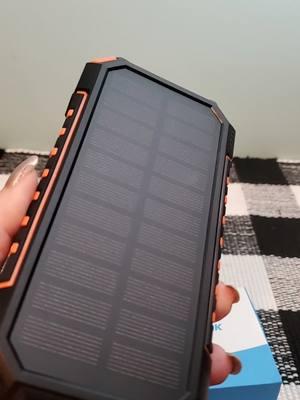 This solar power charging bank is exactly what you need in an emergency. #solarpowerbank #solarpower #powerbank #phonecharger #newyearnewaura #devicecharger #TikTokShop #emergencypreparedness #offgrid #offgridlife 