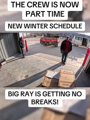 It’s winter season now and the crew is now part time. Big Ray is getting no breaks! #Concrete #ConcreteWork #RyanConcrete #ConcreteFinisher #Contractor #BigRay #Break #Winter #PartTime 