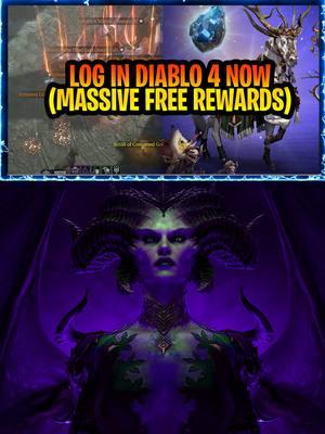 Diablo 4 LOG in Now For MASSIVE Rewards Ends Tomorrow Jan 2nd 10am PST so go fast! (Free mount Mythic Spark and More) #diablo4 #diabloiv #diablopartner