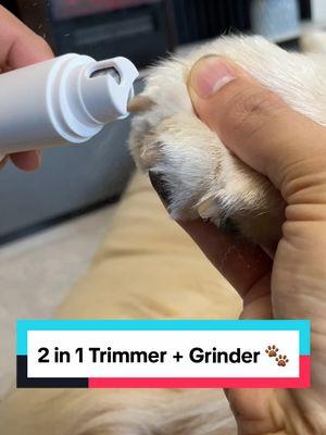 2 in 1 Trimmer + Grinder 🐾 #paw #pethairremoval #petnailclippers #dogproducts 