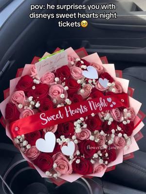 a dream😭 flowers.by.janet on ig 💝 #foryoupage #fyp #trending #trending #floristsoftiktok #viral #sweetheartsnight #sweetheartsnite #disney #disneycouple 