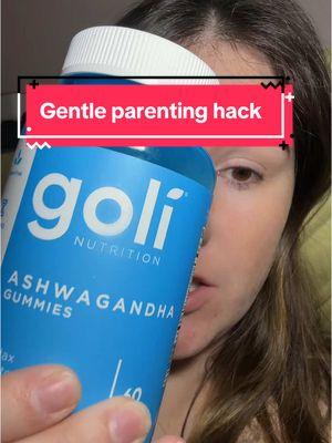 Gentle parenting is hard, but ashwagandha helps #gentleparenting #crazykids #momlife #momhacks #milenialparents 