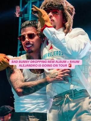 Happy 2025 besties! Some exciting things to look forward to #rauwalejandro is going on his #cosanuestratour and #badbunny is releasing #debitirarmasfotos album in a few days! 🚨 #rauwfans #badbunnyfans 