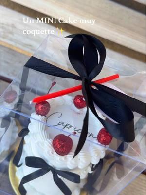 🍒 #MINICake #coquette #fyp #foryourpage #enco #bakerslife @Cajas transparentes 