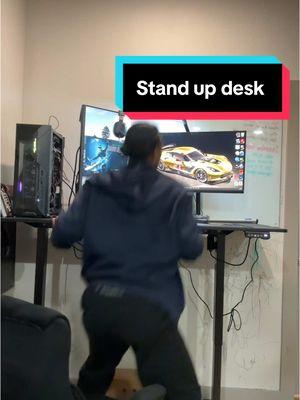 This is the best desk I have ever had #creatorsearchinsights #pcsetup #desk #electricdesk #officedesk #standupdesk #workdesk 