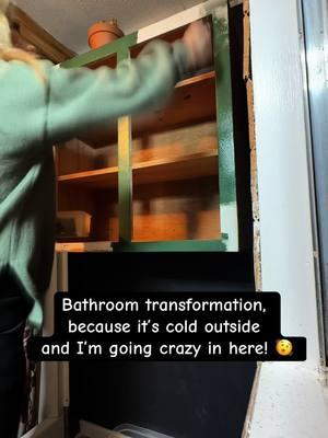 I really just want to be outside! 😩🖤  #DIY #bathroommakeover #CleanTok #bathroomremodel #bathroomtransformation 