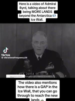 And shortly after he said that, he died of a “heart ailment” which in reality, means he was taken out for saying what he said 💁🏽‍♂️… #Explore #Fyp #AdmiralByrd #Antarctica #IceWall 