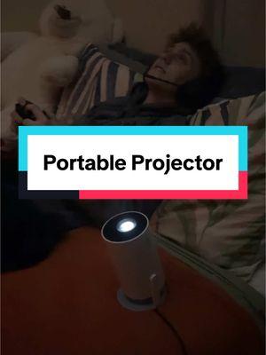 This is perfect for our movie nights #projector #projectors #projectorscreen #techtok #techfinds 