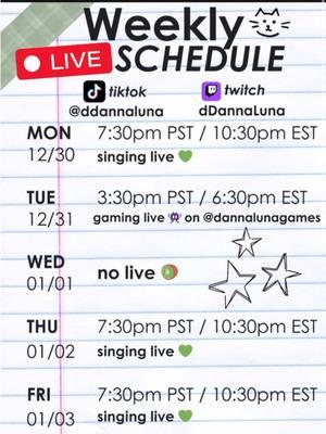 hope this helps and see you in the next stream 💚 happy new year 🥝🫶🏼 Twitch: dDannaLuna 👾 #fy #fyp #foryou #dannaluna #tiktoklive #tiktok #tiktokliveschedule #tiktokclips #live #livemusica