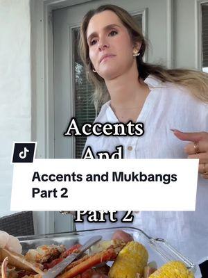 Accents and mukbangs series part 2 #mukbang #accents #nola #neworleans #snowcrab #snowcrablegs #seafoodboil #eatwithme #fyp #deutsch 