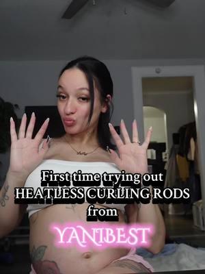 Well… we shall see results in the morning 😭🥲 #heatlesscurlsovernight #yanibestsatinbonnet #yanibest #haircare #satinbonnet 