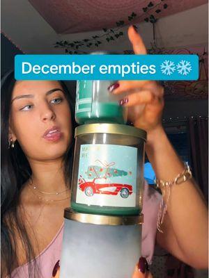 December empties 🧼🫧🧴🕯️❄️ #empties #foryou #fyp #haultok #foryoupage #christmas2024 #bathandbodyworks #shein #showeroutine #bathandbodyworkshaul #famous 