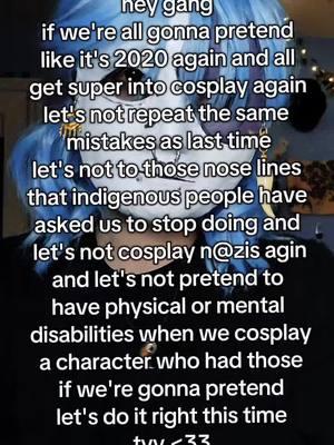 may be screaming from my soap box here but I loved to community and support of the 2020 cosplay community and I don't wanna see it go downhill again (also these are not things I have personally done but these were some problems back then) #sallyface #salfisher #sf #sallyfacecosplay #salfishercosplay #sfcosplay #sallyfacegame 