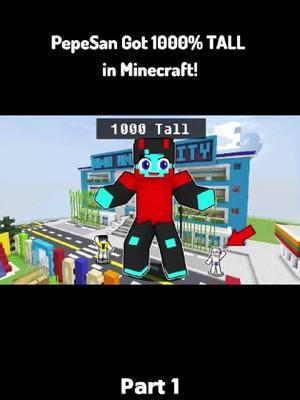 Part 1 | PepeSan Got 1000% TALL in Minecraft! #pepesantv #esonitv #minecrafttagalog #Minecraft #CeeGeeGaming #ceegee #sheyyyntv #ceegeesbar #pepesan