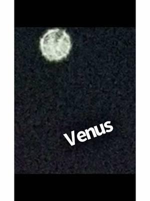 First Moon Of The Year DID NOT Disappoint  If Only I Had A Better Camera 😩 BUT It Was Still A Sight To See 😊 #Venus #cresentmoon #beautiful 