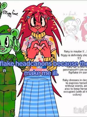 they grew on me #happytreefriends #htf #flippyhtf #flakyhtf #flippyxflaky #sorry #headcanons #fanart #happytreefriendsfanart 