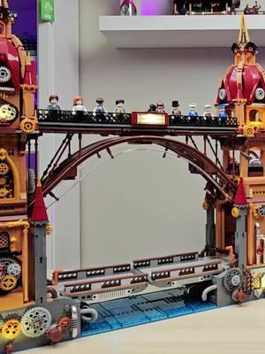 Bridge to Steampunk Paradise #Steampunk #Bridge #Funwhole #Lighting #Bricks #Architecture #Model #Adults #City #Building 