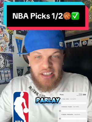 NBA Picks 1/2🏀✅ NBA Picks January 2 #NBA #nbapicks #nbabestpicks #nbalocks #nbafreepicks #nbaparlay #prizepicksnba #prizepicks #prizepickstoday #nbabet  NBA Picks🔥 Jan 2 NBA Free Parlay✅ Jan 2 NBA Player Props🏀 Jan 2 NBA Bets💰 Jan 2 NBA Locks🔒 Jan 2 NBA Picks for 1/2