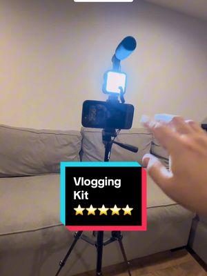 This login kit has everything you need to get started. You have a microphone, a fill light, a phone holder, and a tripod. You also get a shutter control and a bag. If creating content is part of your 2025 resolutions, definitely pick up a kit like this. Two thumbs up!👍👍 #creatorsearchinsights #vlogstyle #howtovlog #vloggingkit #Vlog #vlogging #tinoreviews #techreview #techreviewer #gadgetreview ##photography##createcontent##resolution##tiktokshopholidayhaul##holidayhaul##portablevloggingkit