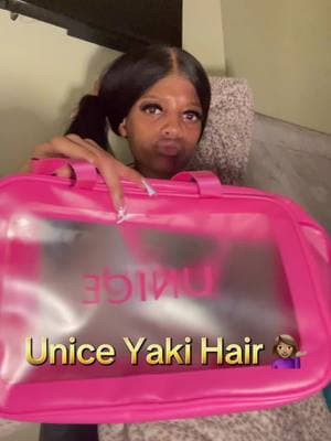 Silky Presure hair🥰 Glueless yaki straight hair wig from @UNice Hair @UNICE HAIR OFFICIAL , 💥code: bye18 get 18% OFF #unicebyebyeknotswig #byebyeknotswig #unicehair #knotlesswig #yakistraight