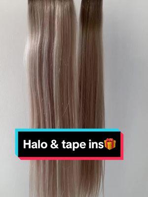 Sunnyhair halo & tape ins,which one would you like to try🧐#sunnyhair#sunnyhairextensions#realhumanhair#tapeins#Halo#NewYearNewAura