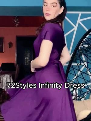 Elegance redefined in dark purple. See how to style your 72Styles Infinity Dress in multiple ways.💜#72styleinfinitydress #infinitydress #bridesmaidsdresses #convertibledress #infinitydresstutorial #dressinspo #promdress