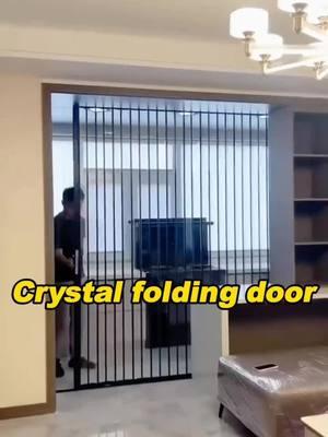 Crystal folding door,Practical and easy to install. #foldingdoors #pvcdoor #partitiondoor #pvcfoldingdoor #partitiondoor #aluminum #factory #deco #tottme #tottmetal