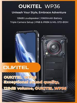 OUKITEL - WP36 Exceptional sound quality, 128dB volume, OUKITEL WP36#eyp #oukitel #wp36