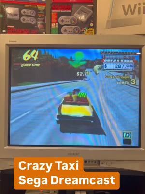 Crazy Taxi! Epic Sega Dreamcast game 🌀 🚖 😂 #segadreamcast #retrogaming