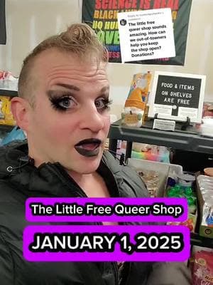 Replying to @nyelenepshanks A little update for the Little Free Queer Shop - January 1st 2025 #oldetimestrongman  #mutualaid  #community  #lgbtqia  #lgbtqgym  #queerappalachia  #queerartist  #queerappalachia  #appalachian  #freepantry #homelessoutreach #outreach #actsofservice 