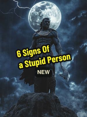 6 Signs Of a Stupid Person. #moveinsilence #MoveForward #Nevergiveup #relationshipcoach #lifecoach #selfimprovement #yourlife  #Relationship #Friends #life #Love #lovecoach #Foryou #fyp #mindset #motivation #inspirationalstories #Stupid #stupidperson 