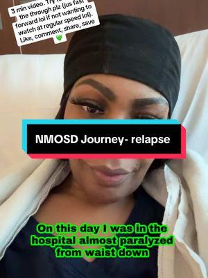 I can’t believe how far I’ve come. Looking back at this, I’m so glad I was able to maintain this positivity because I would not be where I am today. NEVA GIVE UP MY LOVES 💪🏽💚🥰 ##nmo##nmosd##gastroparesis##spinalcordinjury##relapse##newyear##fyp