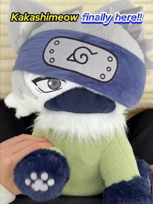 Kakashimeow finally here!!#kakashi #kakashihatake #kakashicosplay #hatakekakashi #kakashisensei #kakashiedit #mightguy #obito #obitouchiha #naruto #narutoanime #narutoedit #anime #plushies #plushtoys #fyp 