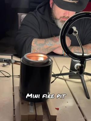 Mini fire pit to help keep @Onebigpikey warm while he is outside live. #minifirepit #firepit #firering #uhd #mademyyear #winterfinds  #tiktokshopcreatorpicks #tiktokshopyearendsale  #TikTokShopFashion 