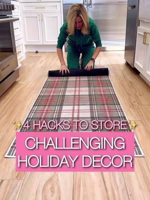 Let this be the motivation you need to pack away Christmas!  🎄✨ Are you ready to conquer holiday clutter with these unique organizers? Dive into our **4 Unique and Creative Solutions & hacks for Storing Your Most Challenging Christmas Decor!** Let’s make your post-holiday cleanup as smooth as possible! 👉 **1.** Discover how to neatly bundle your holiday rugs using soft wrapping paper organizers—perfect for keeping them in great shape!  👉 **2.** Protect your smaller trees by storing them securely in zip-tight wrapping bags, ensuring they remain safe and sound until next season!  👉 **3.** Say goodbye to messy garlands! Use clear zip-tight bedding bags to effortlessly keep them organized and easily accessible!  👉 **4.** Finally, we present the ultimate solution: a spacious tree bag designed specifically for oversized trees! Pack it all away with ease and simply wheel it into storage when the festivities are over!  Get ready to simplify your holiday decor storage routine with these innovative ideas & hacks and make next year’s setup a breeze! 🎁💚  #HolidayStorage #CreativeOrganization #ChristmasDecor #HomeHacks #TidyHome #FestiveFun #StorageSolutions #christmasstorage