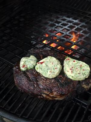 Bone Marrow Chimichurri Compound Butter recipe on my website right now. #cookinwidkunchi #bbq #bbqlife #bbcharcoal #teambandb #firemanagement #foodtoktv #fttvcreators #TikTokShop #cozyspaces #compoundbutter 