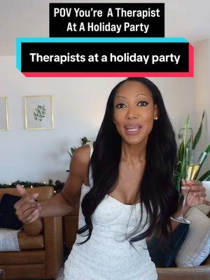 Nothing intimidates a well-trained psychiatrist EXCEPT…👩🏽‍⚕️  When we are out having fun at a party or just chillin please don’t ask for a free consultation 😂  When we are OOO we leave our therapy hats behind.🙅🏽‍♀️ We are just trying to have fun like everyone else. 💃🏿🥂 A part of my self care and my therapy is to turn of the psychoanalysis when I am out. Where my therapists at?  Do you agree? 😂  #mytherapy  #therapyhumor  #creatorsearchinsights 