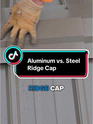 Ken Culbreth (Vice President of Construction) explains the difference between an aluminum and steel ridge cap. • • • #fbibuildings #polebarn #postframe #construction #buildingmaterials #buildingsupplies #comparison 