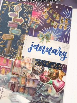 January bullet journal cover ✨ #januarybulletjournal #bujocommunity #bujo #bujoinspiration #bujoideas 